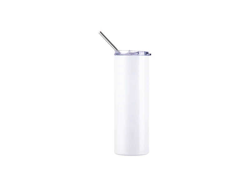 20oz/600ml SS  Color Changing Tumbler with Straw & Lid(UV-Activated, White to Red)