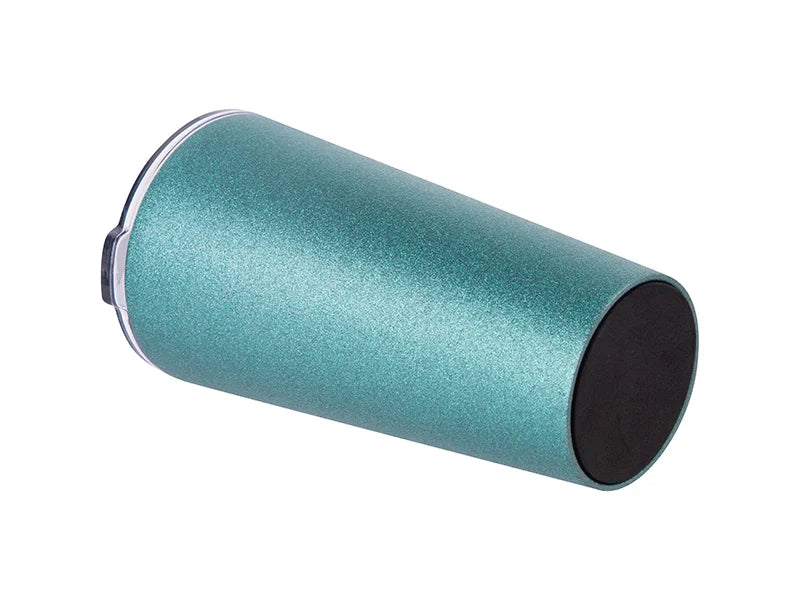 Sublimation 16oz/480ml Glitter Stainless Steel Tumbler w/ Lid (Light Blue)