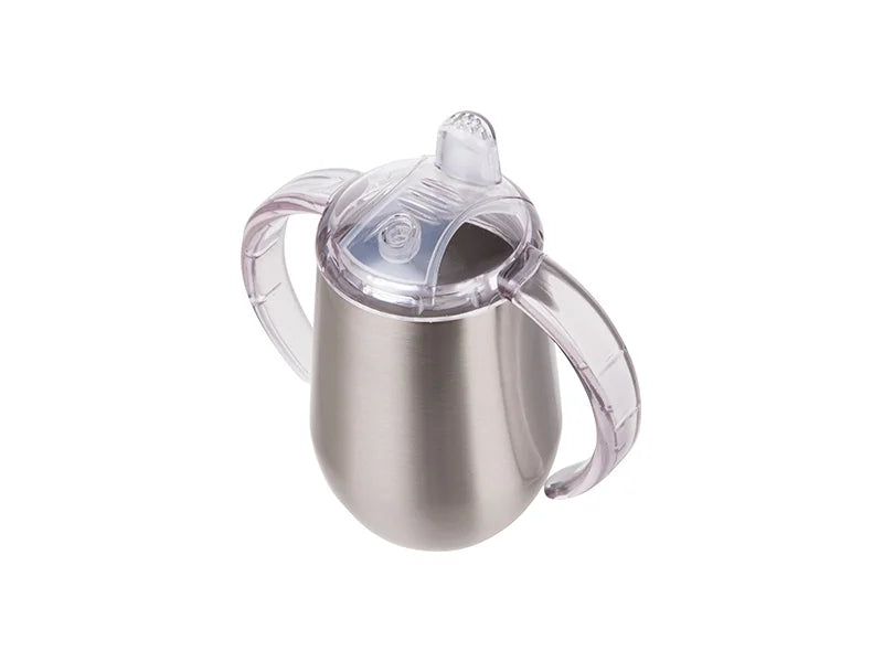 Sublimation 10oz/300ml Insulated Stainless Steel Sippy Cup with Spout (Silver)