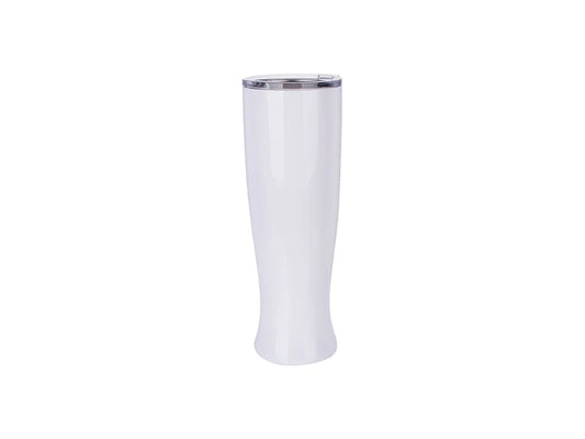 Sublimation 25oz/750ml Vase Shaped Pilsner Style Beer Tumbler (White)