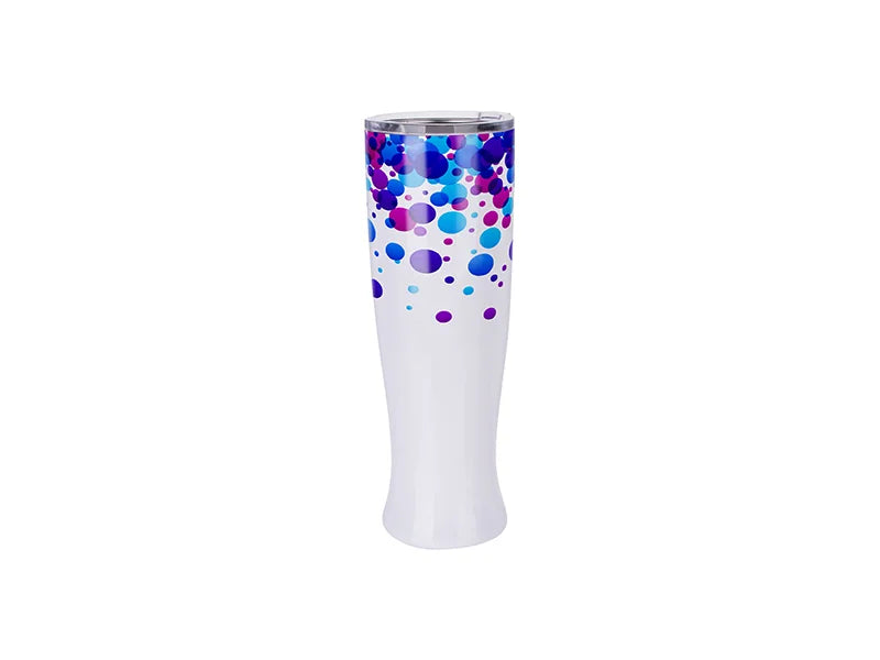 Sublimation 25oz/750ml Vase Shaped Pilsner Style Beer Tumbler (White)