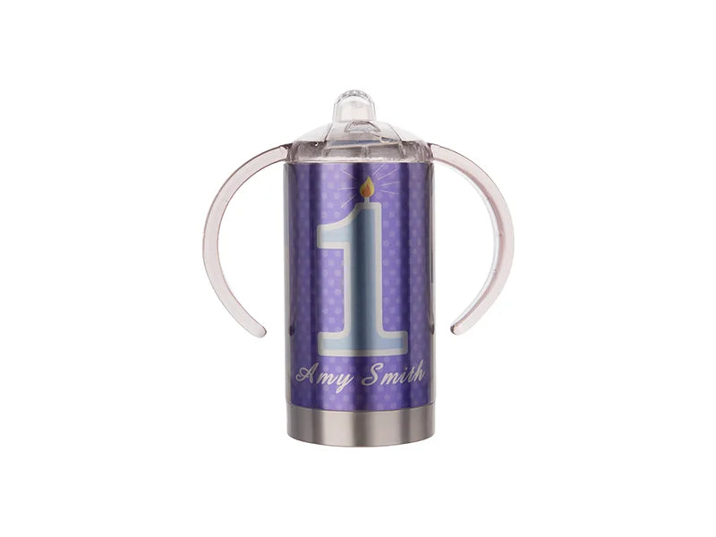 Sublimation 13oz/400ml Stainless Steel Sippy Cup with Spout (Silver)