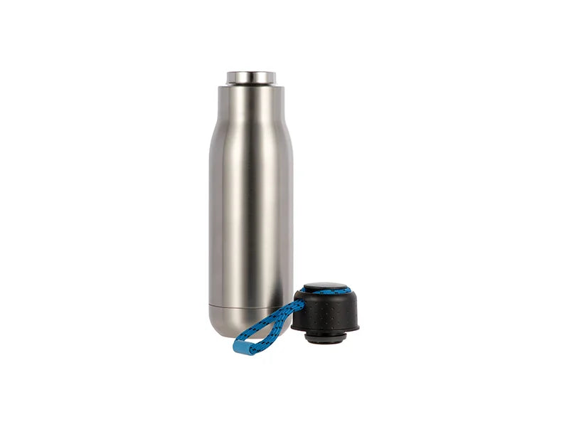 17oz/500ml Stainless Steel Bottle with Portable Lid(Silver)