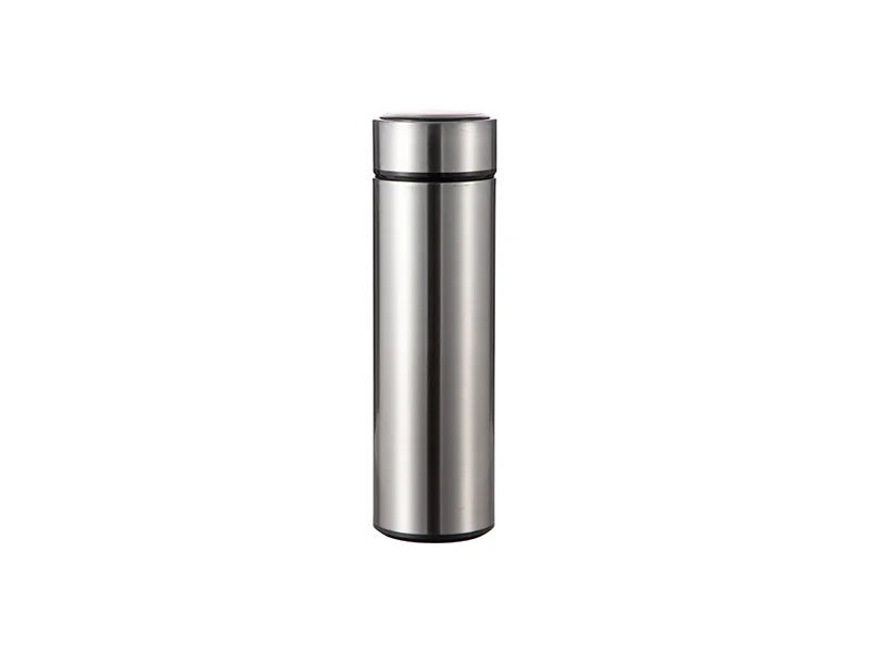 16oz/450ml Sublimation Smart Stainless Steel Flask (Silver)