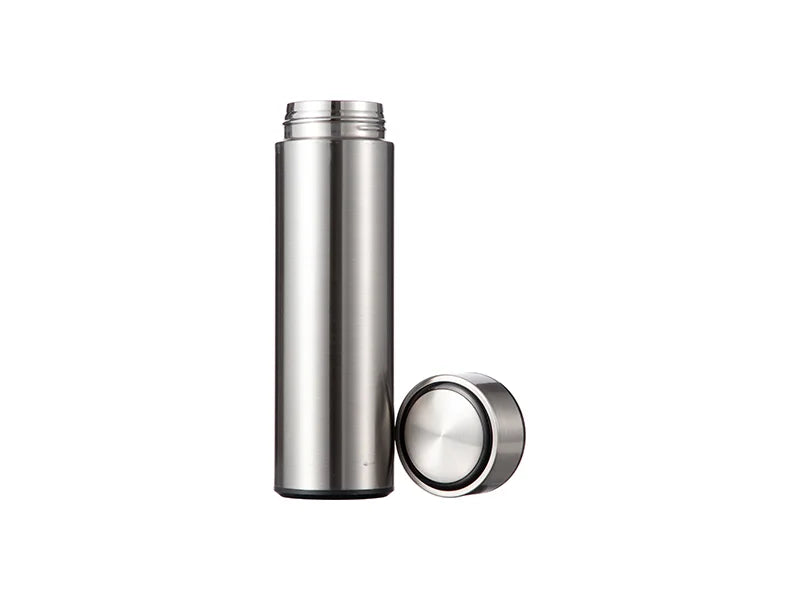 16oz/450ml Sublimation Smart Stainless Steel Flask (Silver)