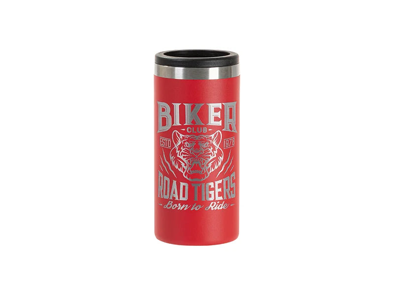 Engraving Blanks 12oz/350ml Powder Coated Slim SS Can Cooler for Laser Engraving & UV Printing