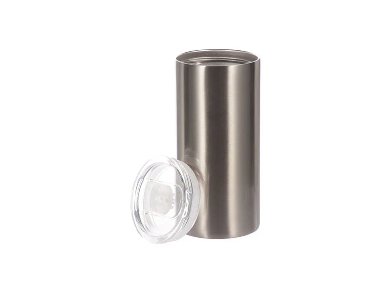 12oz/350ml Sublimation Skinny Stainless Steel Lowball Tumbler (Silver)