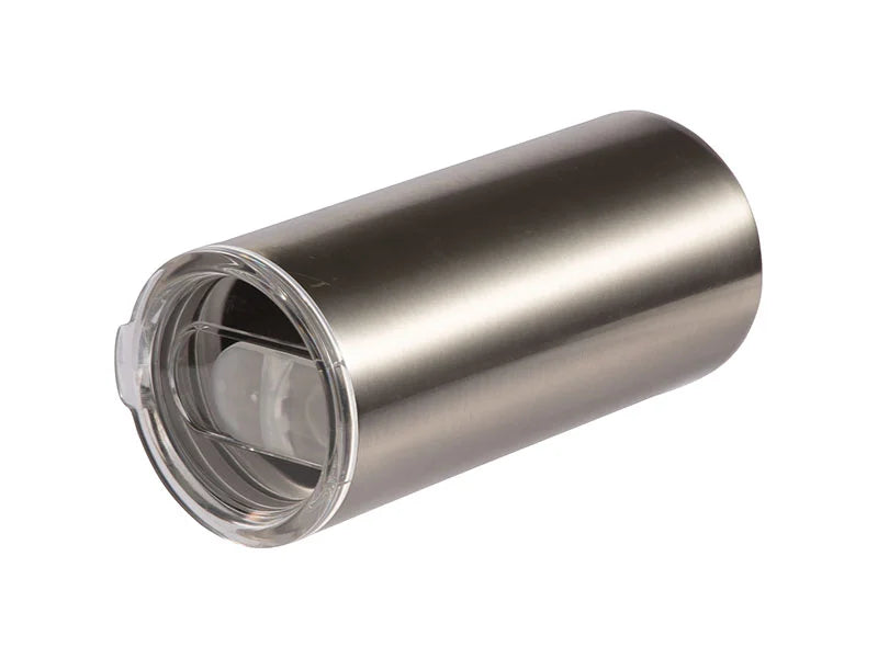 12oz/350ml Sublimation Skinny Stainless Steel Lowball Tumbler (Silver)