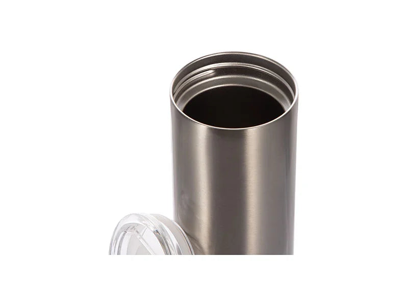 12oz/350ml Sublimation Skinny Stainless Steel Lowball Tumbler (Silver)