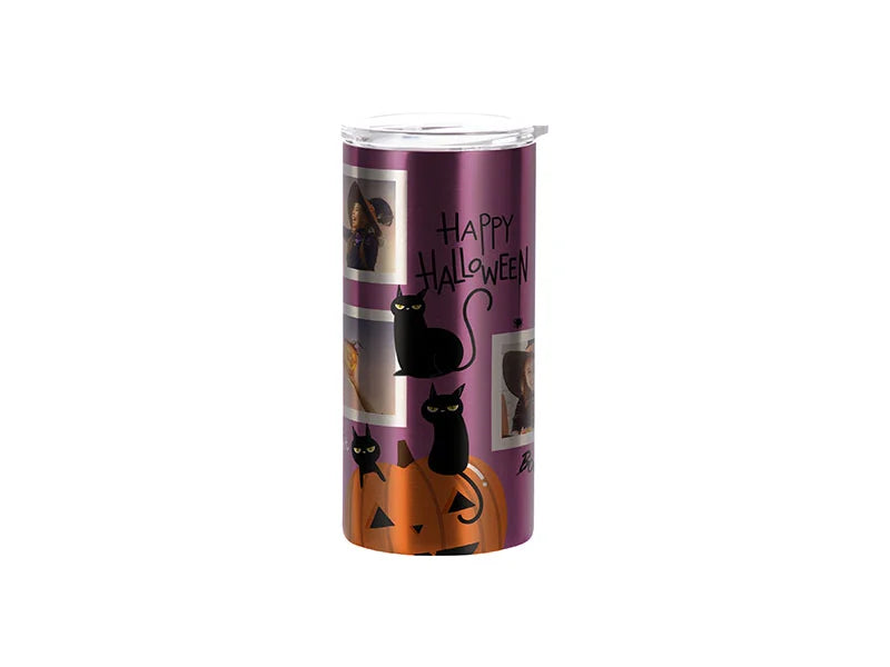 12oz/350ml Sublimation Skinny Stainless Steel Lowball Tumbler (Silver)