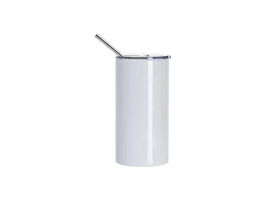 Sublimation Blanks 20oz/600ml Stainless Steel Tumbler with Slide Lid (White)