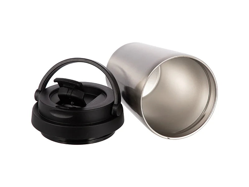 12oz/350ml Sublimation Stainless Steel Tumbler Coffee Mug (Silver)