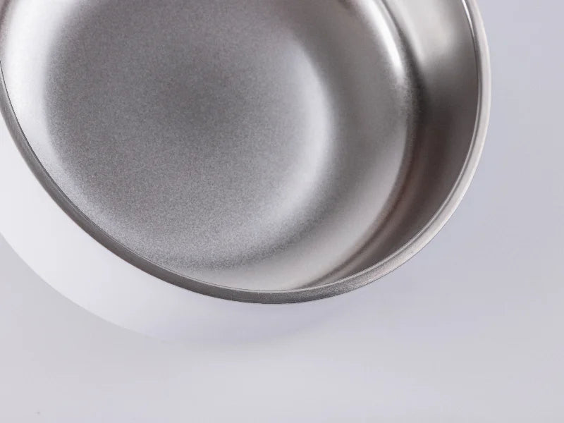 42oz/1250ml Sublimation Blank Stainless Steel Dog Bowl (White)