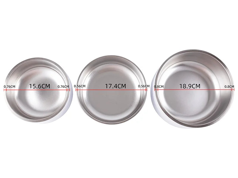 42oz/1250ml Sublimation Blank Stainless Steel Dog Bowl (White)