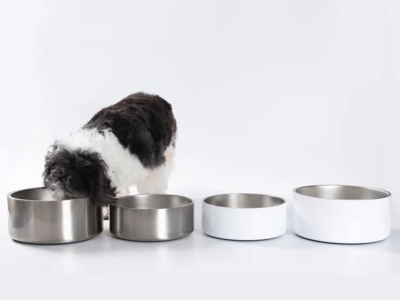 42oz/1250ml Sublimation Blank Stainless Steel Dog Bowl (Silver)