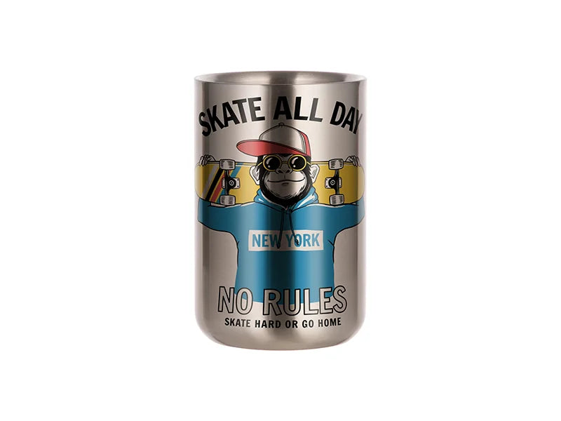 17oz/500ml Sublimation Stainless Steel  U-Shaped Tumbler (Silver)