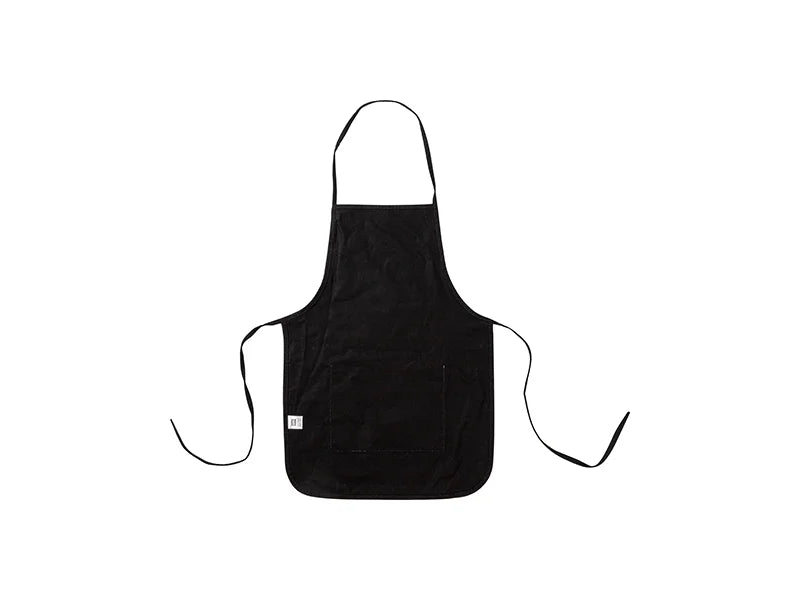 Sublimation Blanks Black Child Apron w/ White Pocket (61*44cm)