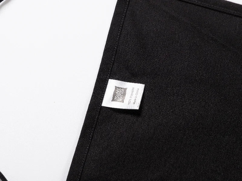 Sublimation Blanks Black Adult Apron w/ White T Shape Pocket (41*60cm)