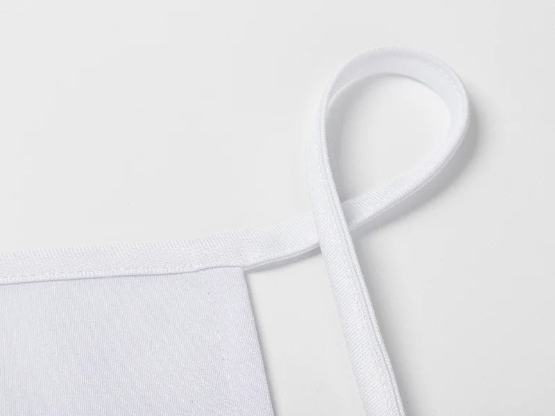 Sublimation Blanks White Adult Apron w/ White T Shape Pocket (41*60cm)