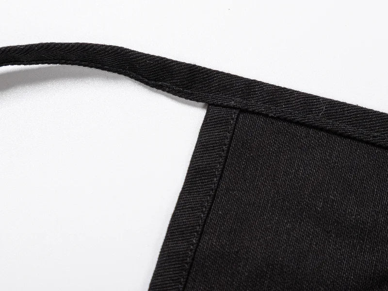 Sublimation Blanks Black Adult Apron w/ 3 White Pockets (60*29cm)