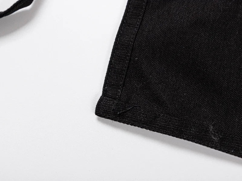 Sublimation Blanks Black Adult Apron w/ 3 White Pockets (60*29cm)