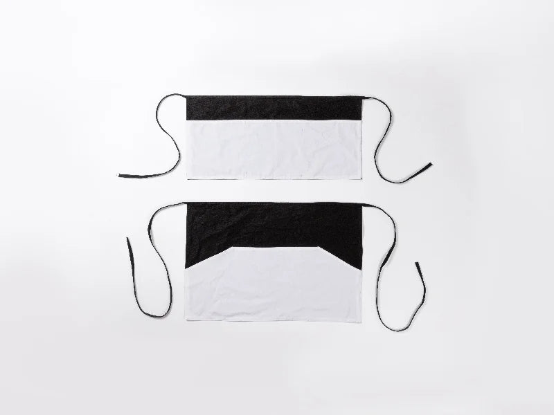 Sublimation Blanks Black Adult Apron w/ White T Shape Pocket (41*60cm)