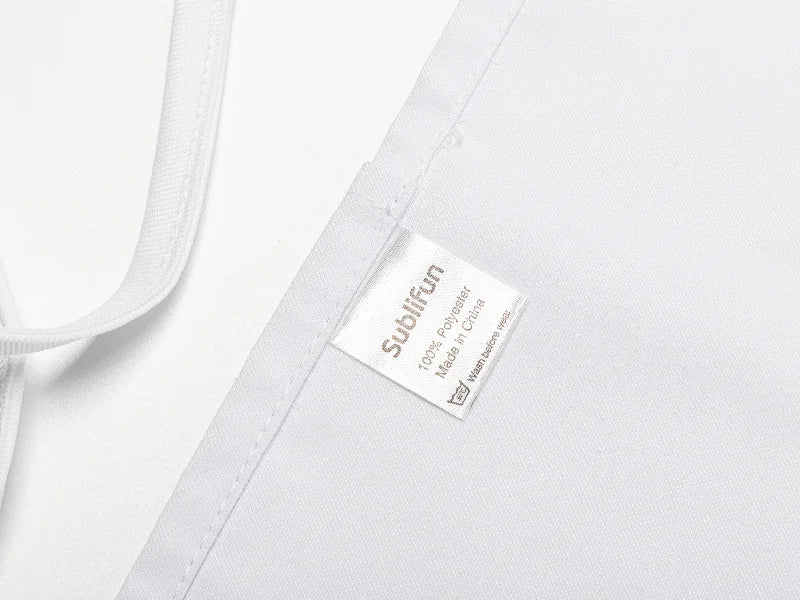 Sublimation Blanks White Adult Apron w/ 3 White Pockets (60*29cm)
