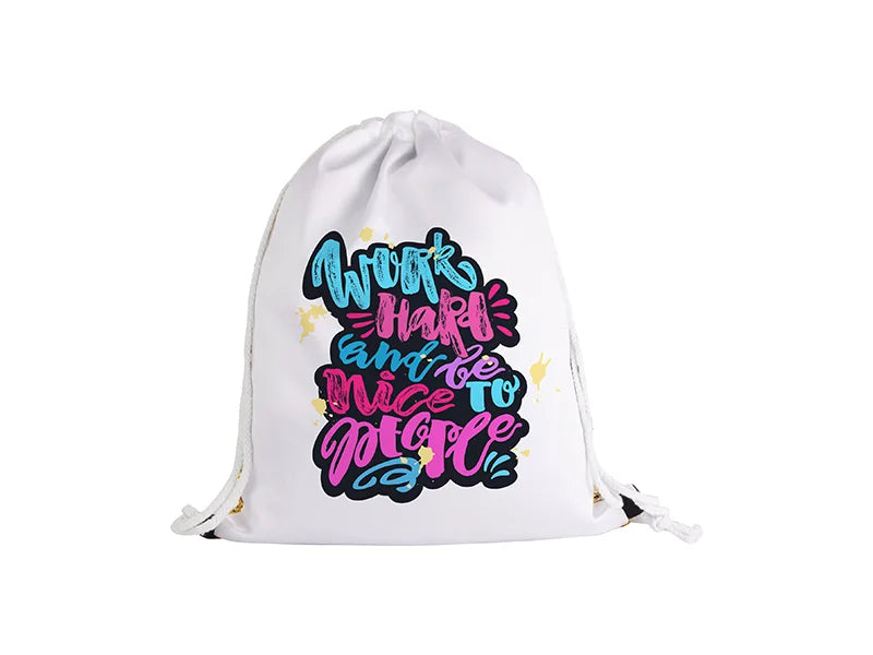 Sublimation Sequin Drawstring Backpack ( Gold/Silver, 36*45cm)