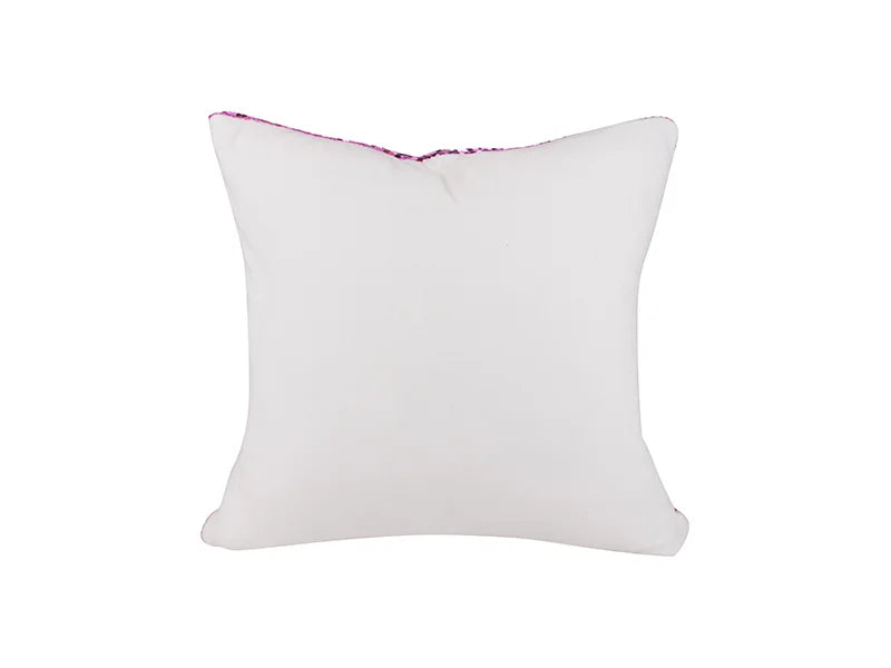 Sublimation Flip Sequin Pillow Cover (White w/ Purple)