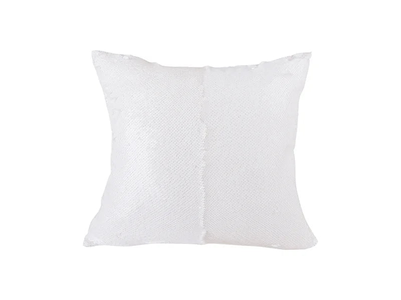 Sublimation Flip Sequin Pillow Cover (White w/ White)