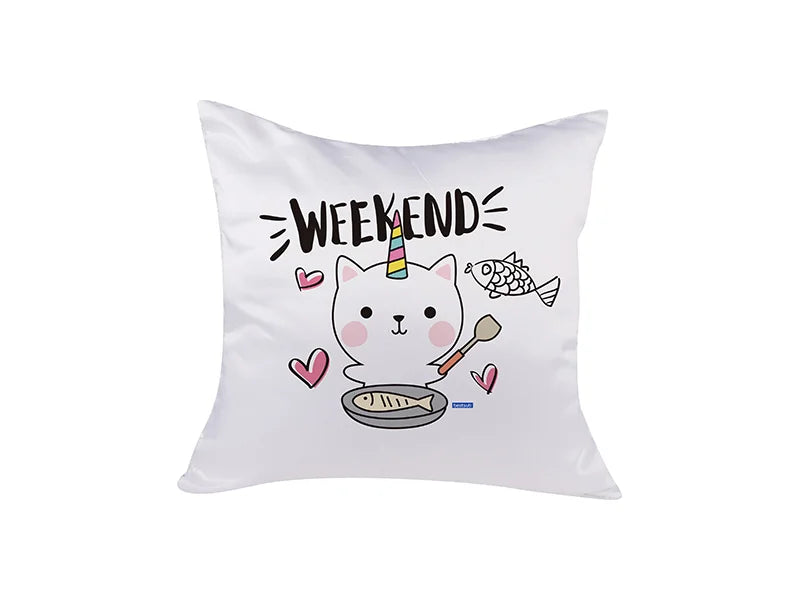 Sublimation Flip Sequin Pillow Cover (White w/ White)