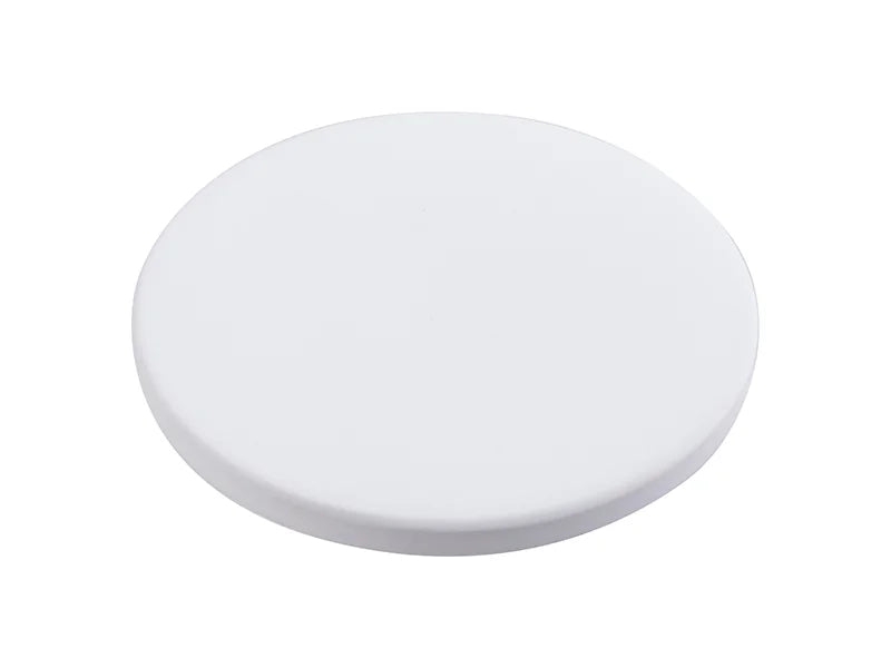 Sublimation Φ10.8cm Round Ceramic Coaster w/ Cork (Frosted)