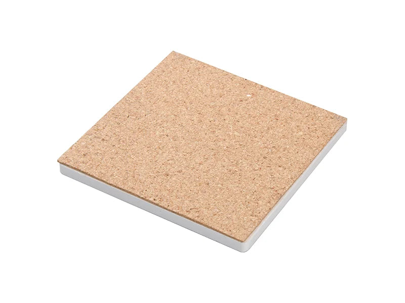Sublimation Square Ceramic Coaster w/ Cork