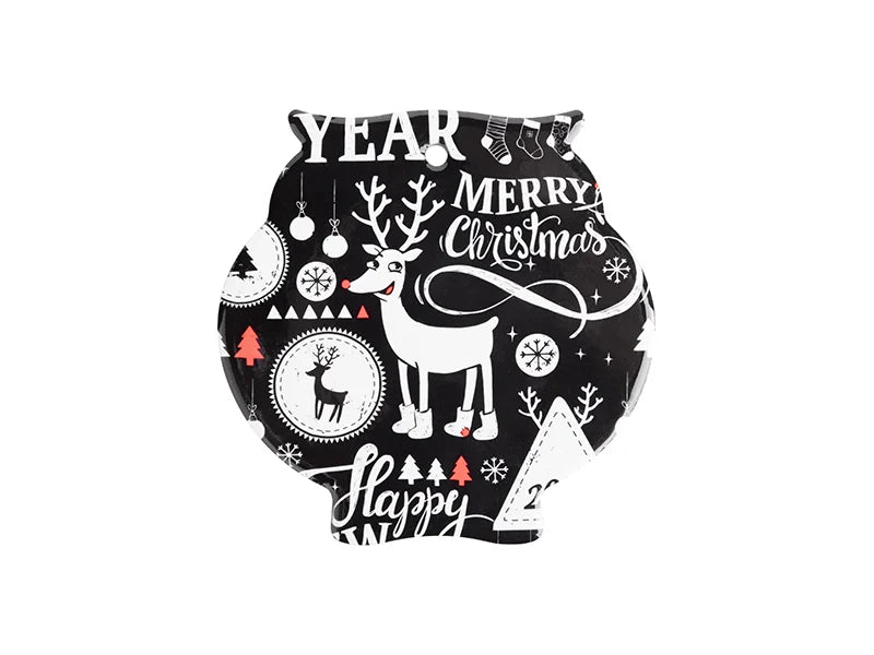 Sublimation Shaped Ceramic Coaster w/ Cork