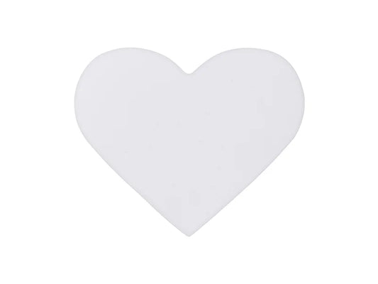 Sublimation 9*11cm Heart Ceramic Coaster w/ Cork (Frosted)