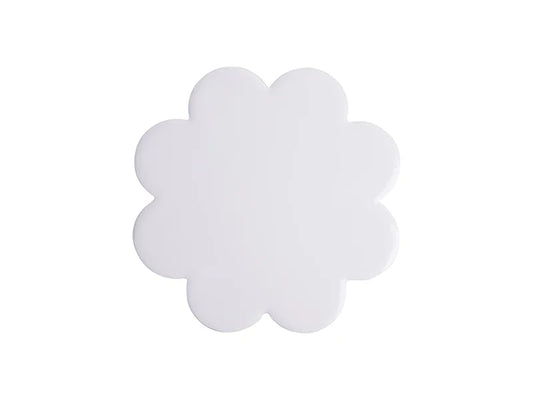 Sublimation Plum-shaped Ceramic Coaster w/ Cork