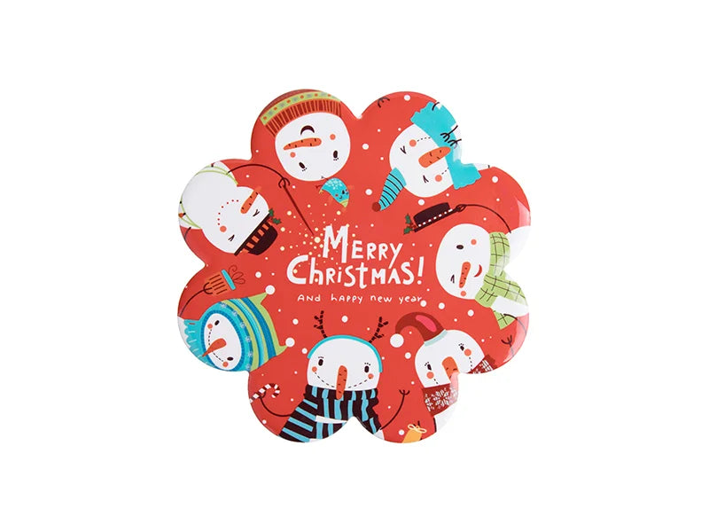 Sublimation Plum-shaped Ceramic Coaster w/ Cork