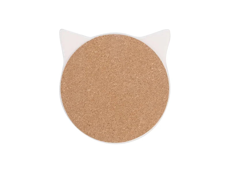 Sublimation Cat coaster w/ Cork