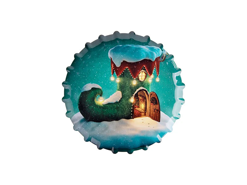 Bottle Cap Sublimation Blank Ceramic Mug Coaster with Cork