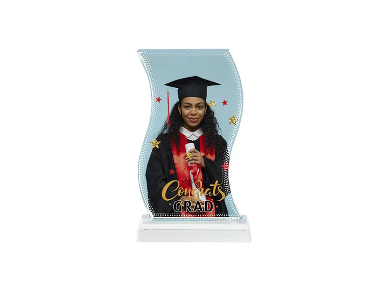 Sublimation Blanks Crystal(S-Shape, 10.8**17.8*1.9cm)