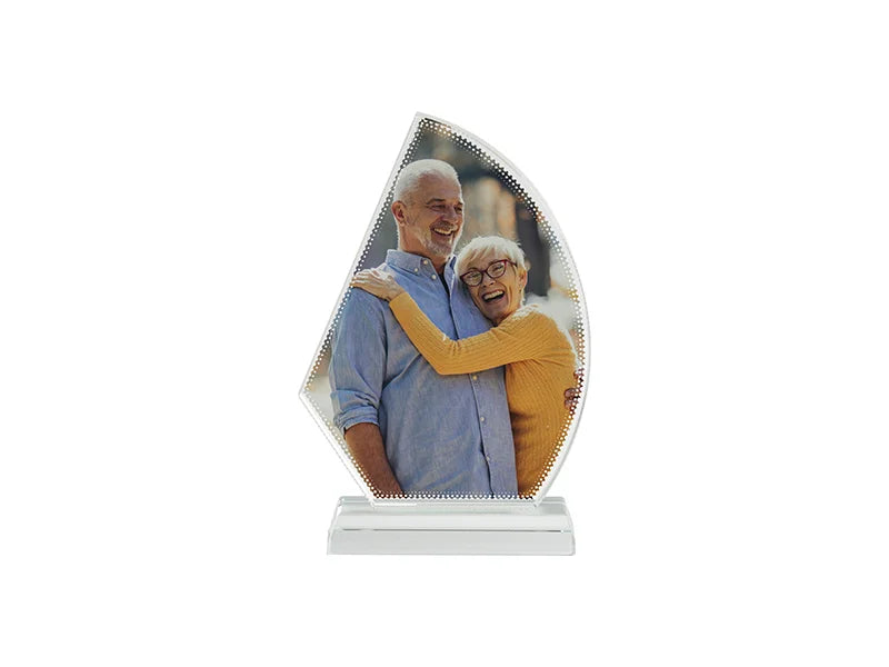 Sublimation Blanks Crystal(Sail Medal, 14*19*1.5cm)