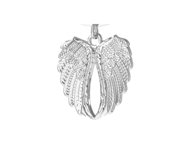 Sublimation Angel wings Car Hanger Ornament (Two-Side Printable, Silver)