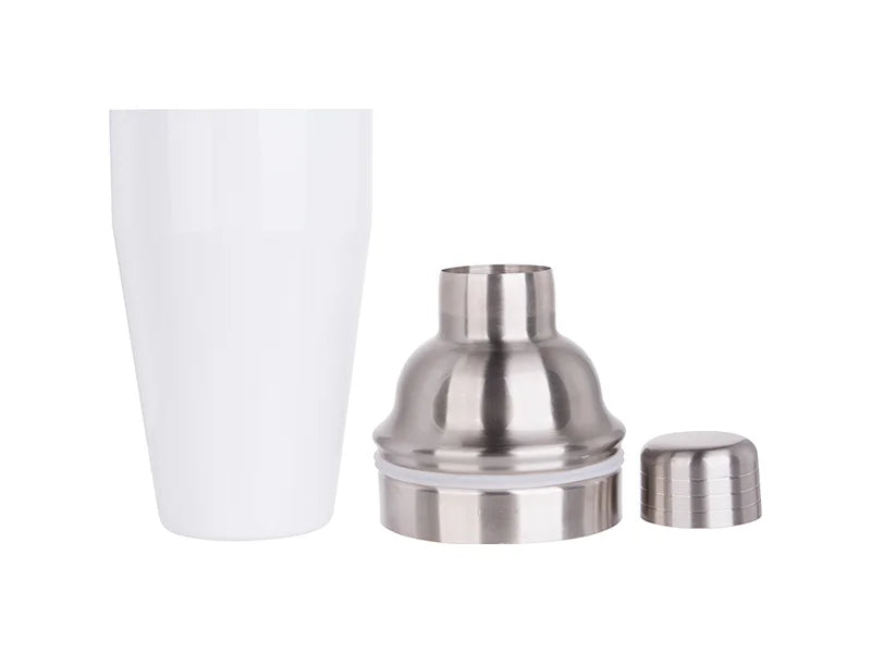 Sublimation 550ml Stainless Steel Cocktail Shaker (White)