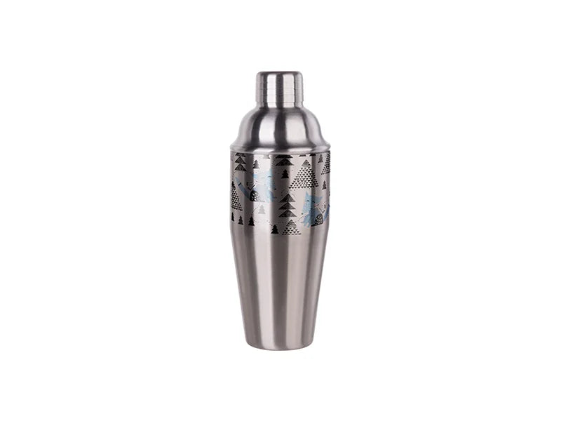 Sublimation 750ml Stainless Steel Cocktail Shaker (Silver)