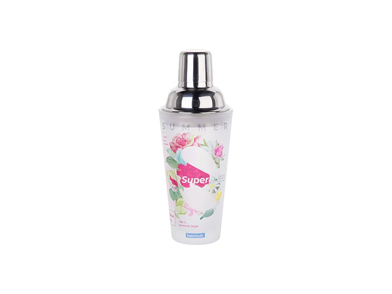 Sublimation 400ml Glass Cocktail Shaker (Frosted)