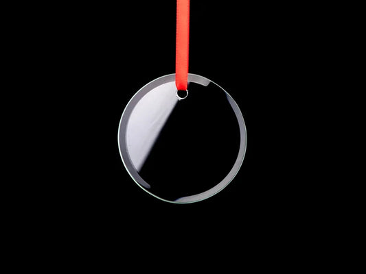 3inch Engraved Glass Ornament (Circle)
