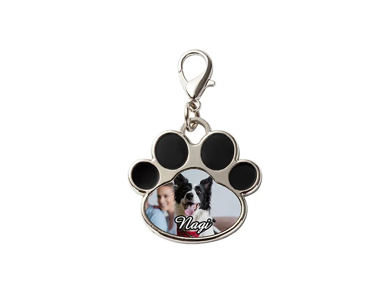Sublimation Dog Tag Blanks (Black Footprint, 3.3*3.5cm)