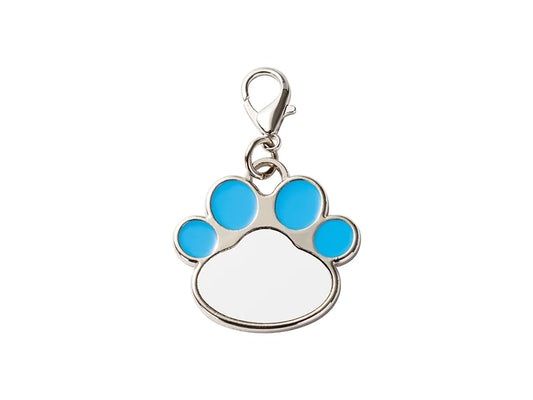 Sublimation Dog Tag Blanks (Blue Footprint, 3.3*3.5cm)