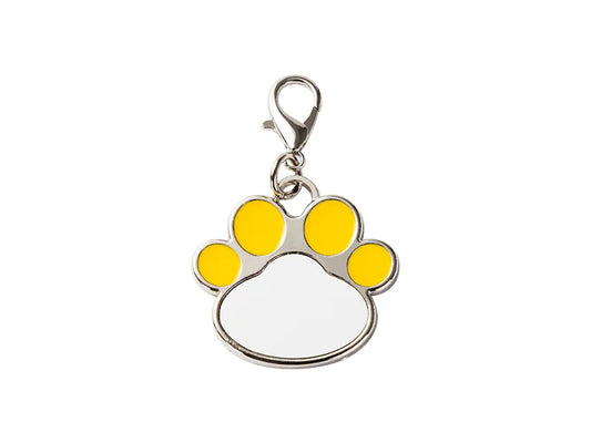 Sublimation Dog Tag Blanks (Yellow Footprint, 3.3*3.5cm)