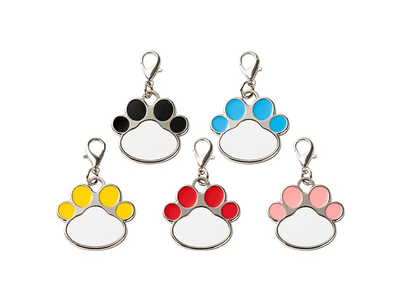 Sublimation Dog Tag Blanks (Yellow Footprint, 3.3*3.5cm)